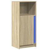 VidaXL Dressoir met LED 42,5x34x100 cm bewerkt hout sonoma eikenkleur