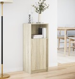 VidaXL Dressoir met LED 42,5x34x100 cm bewerkt hout sonoma eikenkleur