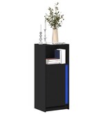 VidaXL Dressoir met LED 42,5x34x100 cm bewerkt hout zwart