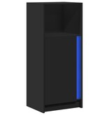 VidaXL Dressoir met LED 42,5x34x100 cm bewerkt hout zwart