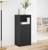 VidaXL Dressoir met LED 42,5x34x100 cm bewerkt hout zwart