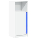 VidaXL Dressoir met LED 42,5x34x100 cm bewerkt hout wit