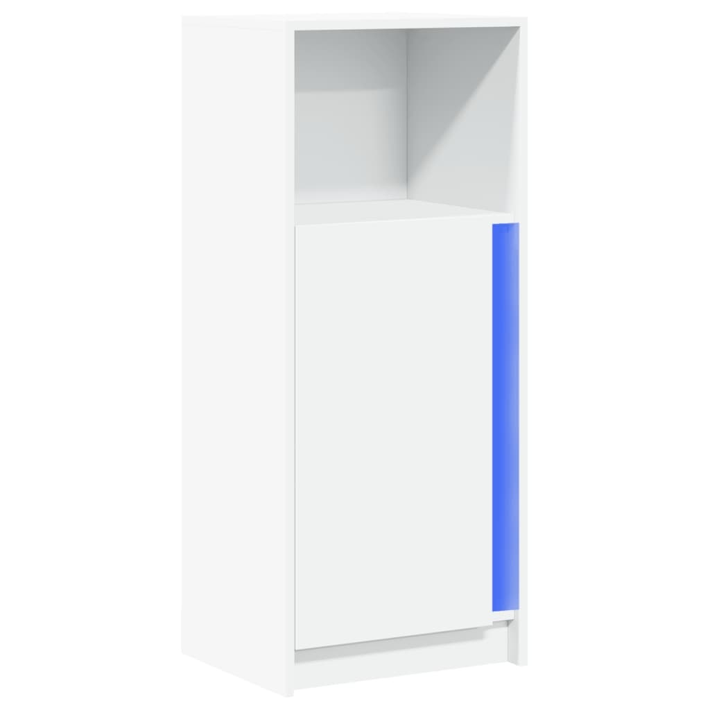 VidaXL Dressoir met LED 42,5x34x100 cm bewerkt hout wit