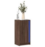 VidaXL Dressoir met LED 42,5x34x85 cm bewerkt hout bruin eikenkleur