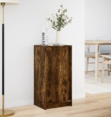 VidaXL Dressoir met LED 42,5x34x85 cm bewerkt hout gerookt eikenkleur