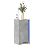 VidaXL Dressoir met LED 42,5x34x85 cm bewerkt hout betongrijs