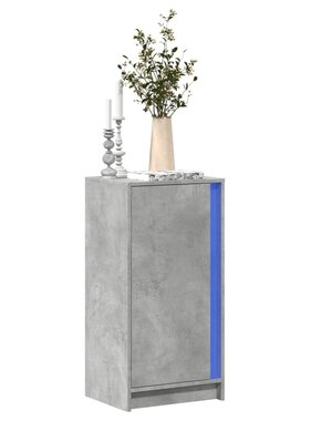 VidaXL Dressoir met LED 42,5x34x85 cm bewerkt hout betongrijs