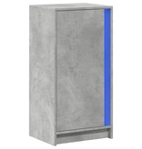 VidaXL Dressoir met LED 42,5x34x85 cm bewerkt hout betongrijs
