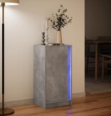 VidaXL Dressoir met LED 42,5x34x85 cm bewerkt hout betongrijs
