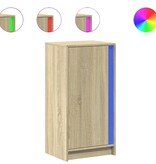 VidaXL Dressoir met LED 42,5x34x85 cm bewerkt hout sonoma eikenkleurig