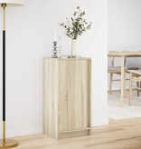 VidaXL Dressoir met LED 42,5x34x85 cm bewerkt hout sonoma eikenkleurig