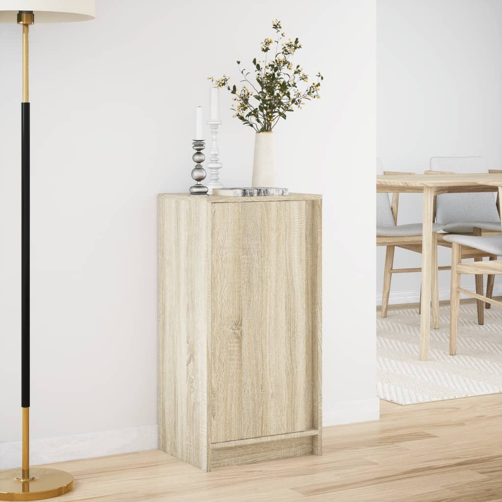 VidaXL Dressoir met LED 42,5x34x85 cm bewerkt hout sonoma eikenkleurig