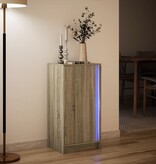 VidaXL Dressoir met LED 42,5x34x85 cm bewerkt hout sonoma eikenkleurig
