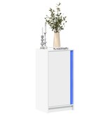 VidaXL Dressoir met LED 42,5x34x85 cm bewerkt hout wit