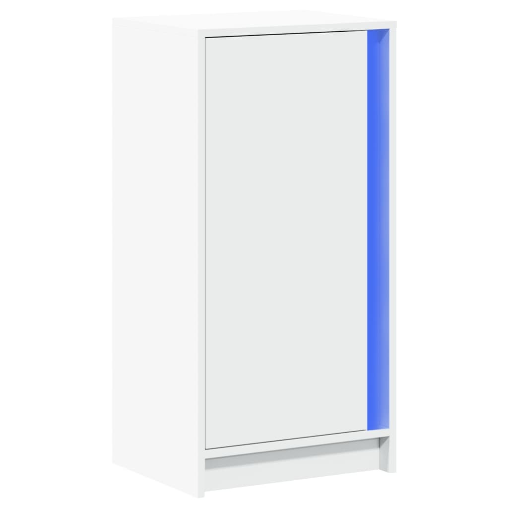 VidaXL Dressoir met LED 42,5x34x85 cm bewerkt hout wit