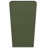 VidaXL Plantenbak 45x45x75 cm staal olijfgroen