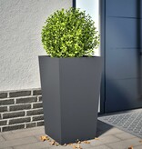 VidaXL Plantenbak 45x45x75 cm staal antracietkleurig