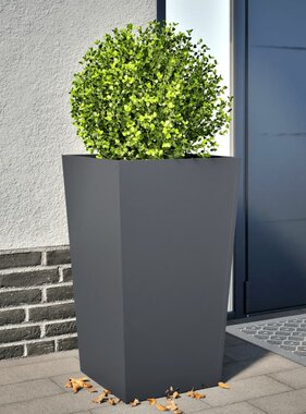 VidaXL Plantenbak 45x45x75 cm staal antracietkleurig