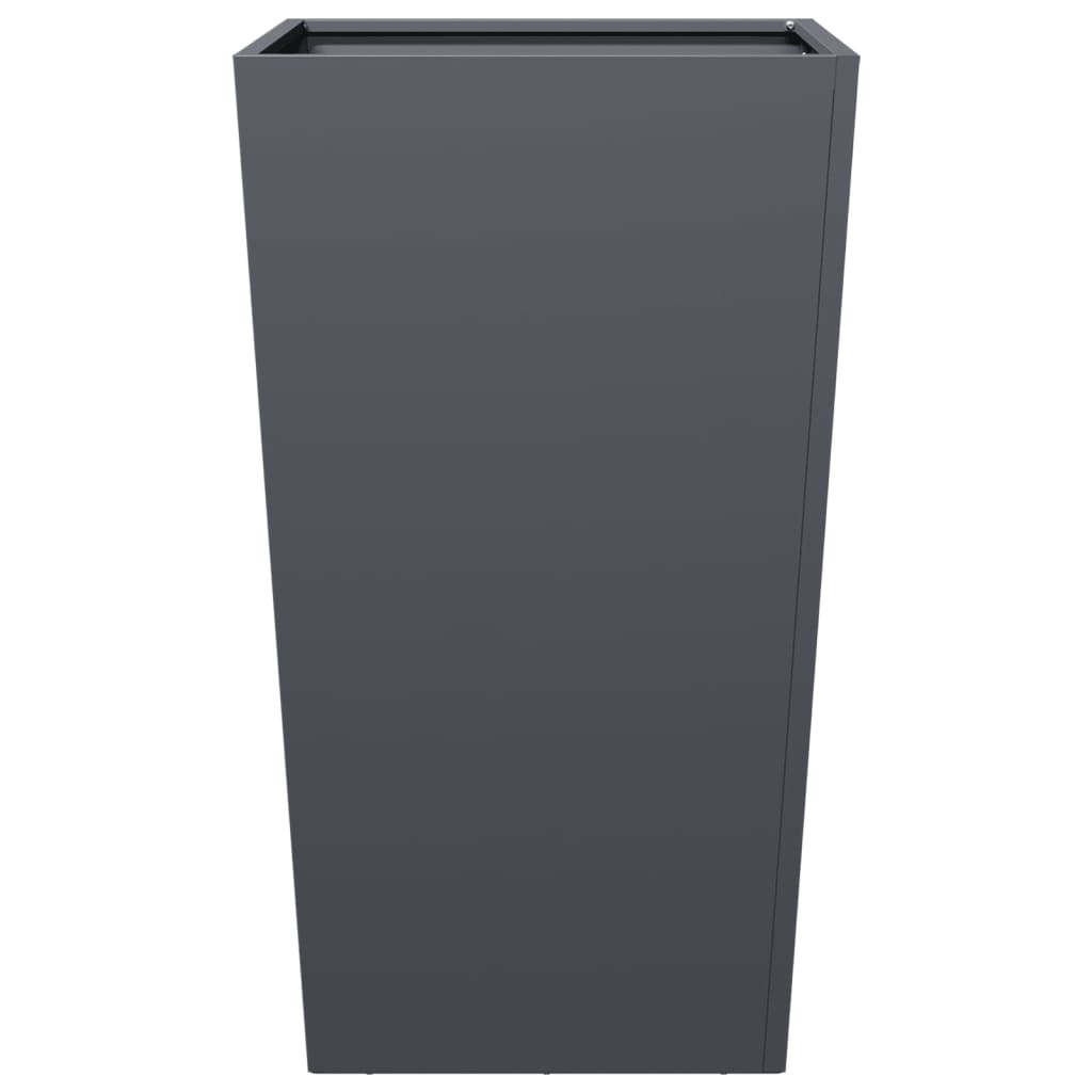 VidaXL Plantenbak 45x45x75 cm staal antracietkleurig