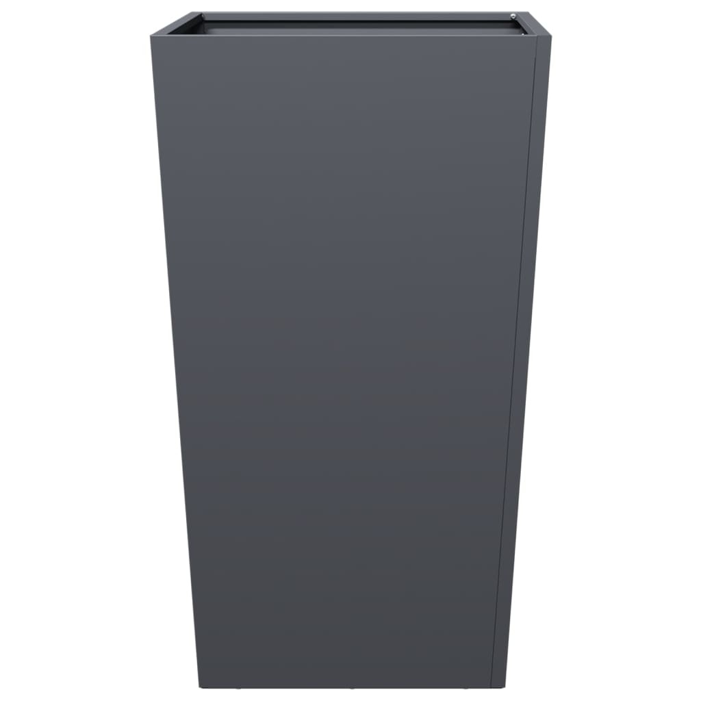 VidaXL Plantenbak 45x45x75 cm staal antracietkleurig