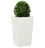 VidaXL Plantenbak 45x45x75 cm staal wit
