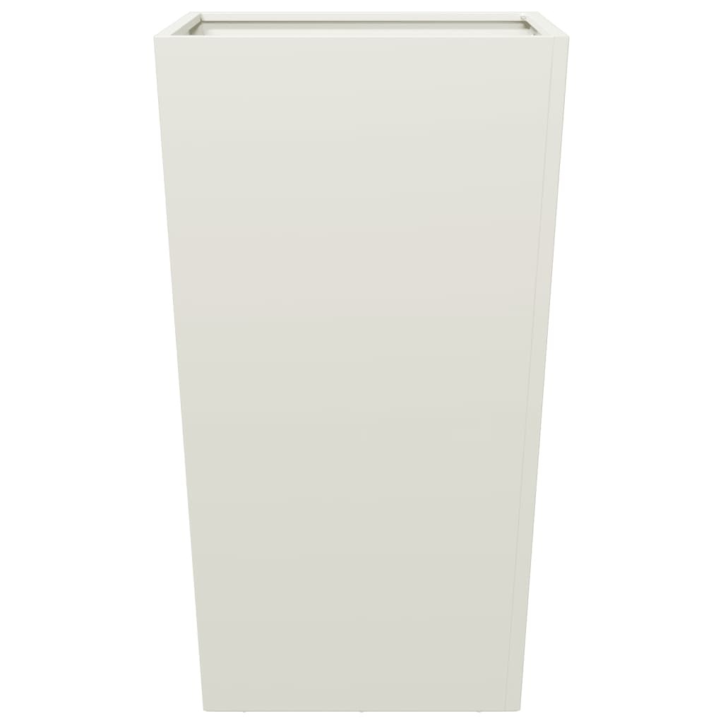 VidaXL Plantenbak 45x45x75 cm staal wit