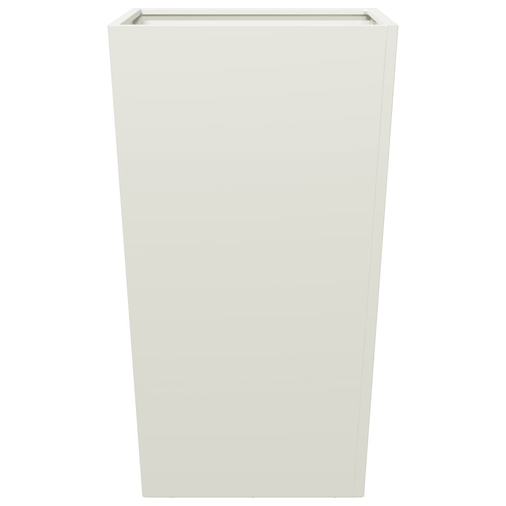 VidaXL Plantenbak 45x45x75 cm staal wit