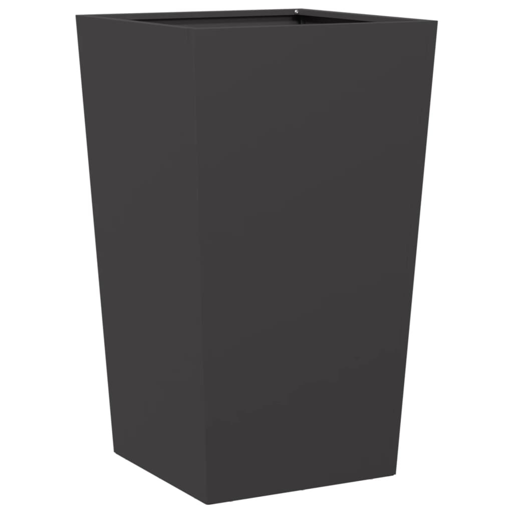 VidaXL Plantenbakken 2 st 45x45x75 cm staal zwart