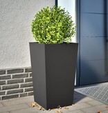 VidaXL Plantenbak 45x45x75 cm staal zwart