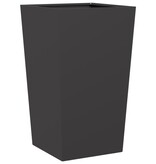 VidaXL Plantenbak 45x45x75 cm staal zwart