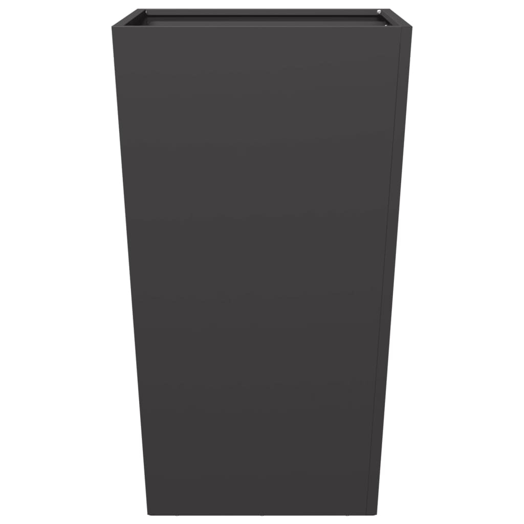 VidaXL Plantenbak 45x45x75 cm staal zwart