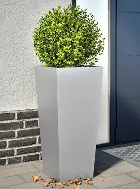 VidaXL Plantenbakken 2 st 35x35x75 cm gegalvaniseerd staal