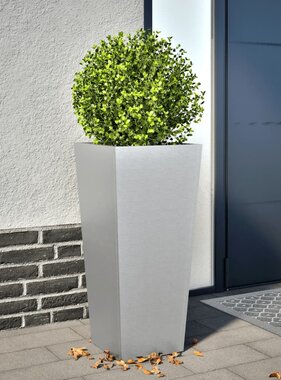 VidaXL Plantenbak 35x35x75 cm gegalvaniseerd staal