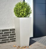 VidaXL Plantenbakken 2 st 35x35x75 cm roestvrij staal