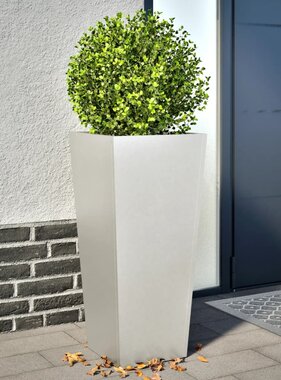 VidaXL Plantenbakken 2 st 35x35x75 cm roestvrij staal