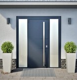 VidaXL Plantenbakken 2 st 35x35x75 cm roestvrij staal