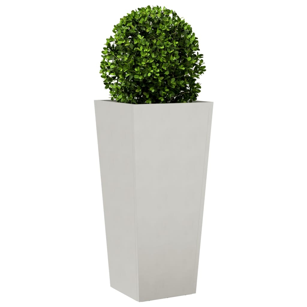 VidaXL Plantenbakken 2 st 35x35x75 cm roestvrij staal