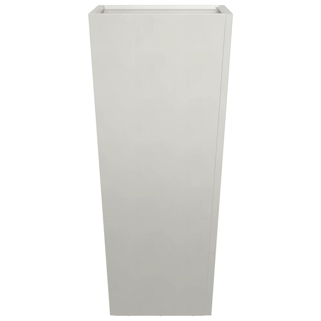 VidaXL Plantenbakken 2 st 35x35x75 cm roestvrij staal