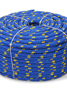 VidaXL Boot touw 8 mm 100 m polypropyleen blauw