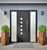 VidaXL Plantenbakken 2 st driehoek 50x43x75 cm cortenstaal