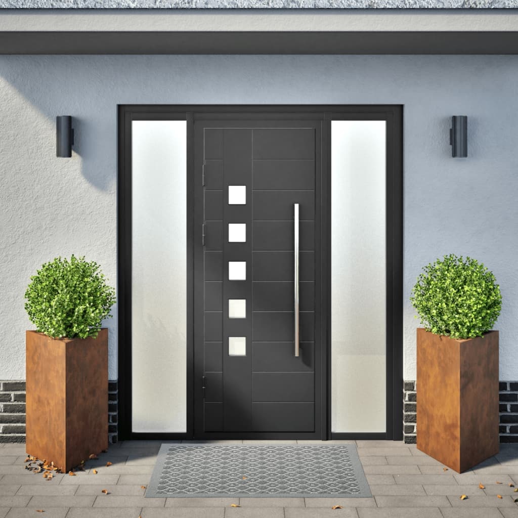 VidaXL Plantenbakken 2 st driehoek 50x43x75 cm cortenstaal