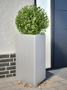 VidaXL Plantenbakken 2 st driehoek 50x43x75 cm gegalvaniseerd staal