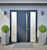 VidaXL Plantenbakken 2 st driehoek 50x43x75 cm gegalvaniseerd staal
