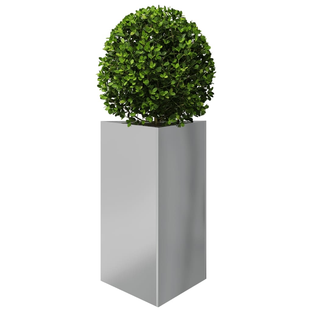 VidaXL Plantenbakken 2 st driehoek 50x43x75 cm gegalvaniseerd staal
