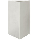 VidaXL Plantenbak driehoek 50x43x75 cm roestvrij staal