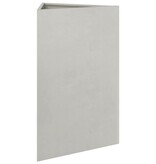 VidaXL Plantenbak driehoek 50x43x75 cm roestvrij staal