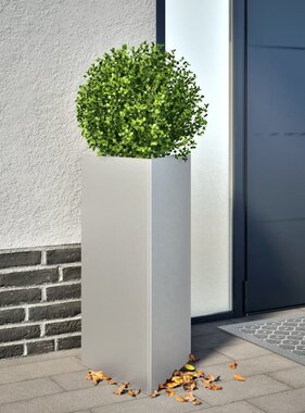 VidaXL Plantenbak driehoek 40x34,5x70 cm gegalvaniseerd staal