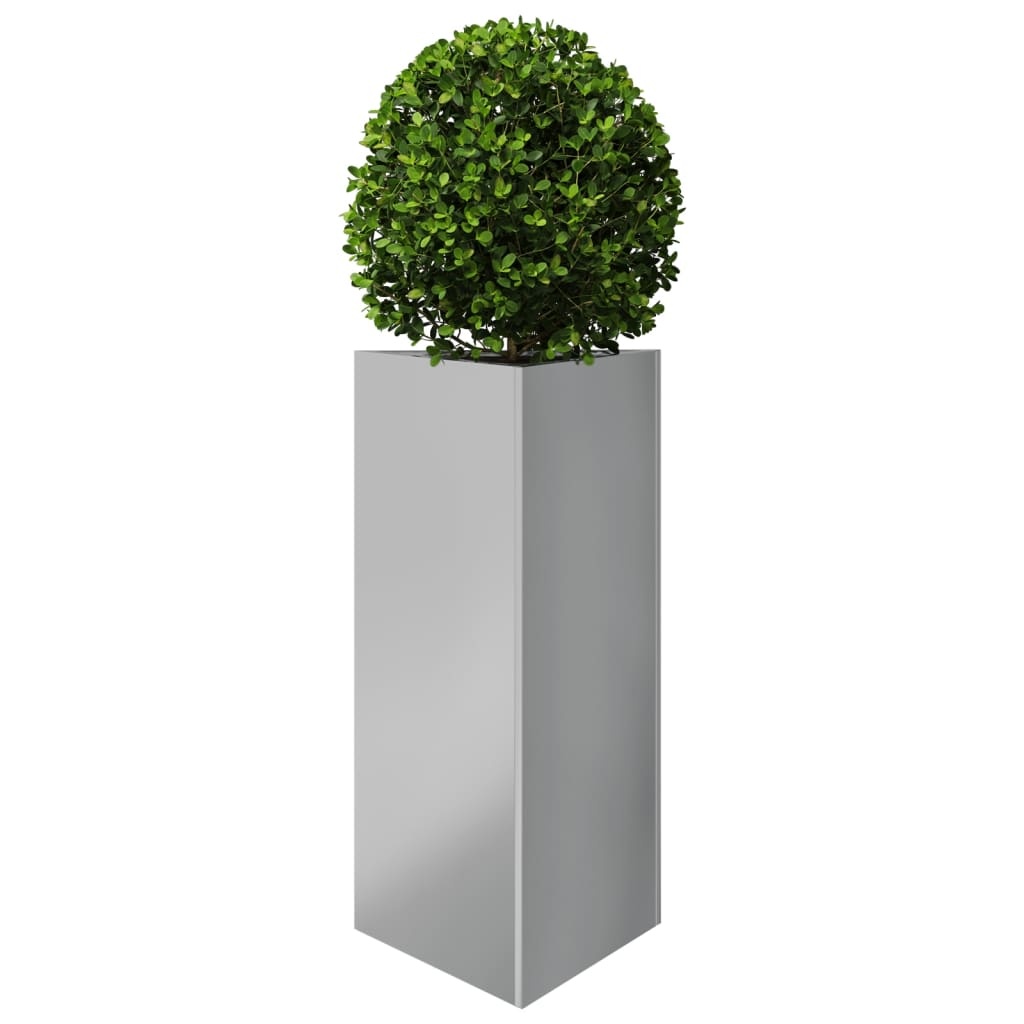 VidaXL Plantenbak driehoek 40x34,5x70 cm gegalvaniseerd staal