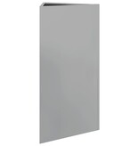 VidaXL Plantenbak driehoek 40x34,5x70 cm gegalvaniseerd staal