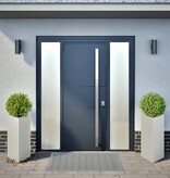 VidaXL Plantenbakken 2 st driehoek 40x34,5x70 cm roestvrij staal